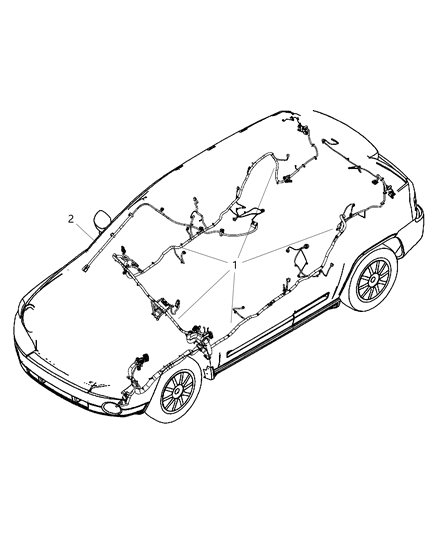 2007 Jeep Compass Wiring - Unibody Diagram