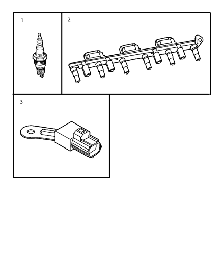 2001 Jeep Cherokee Spark Plugs - Coils Diagram