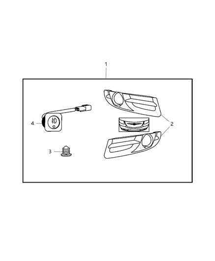 2007 Dodge Caravan Light Kit - Fog Diagram