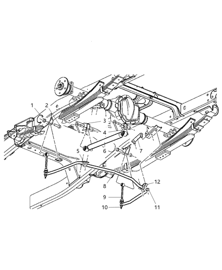 2004 Dodge Ram 1500 BUSHING-SWAY Bar Diagram for 5290379AA