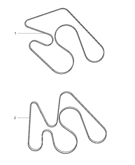 2012 Ram 4500 Belts, Serpentine & V-Belts Diagram
