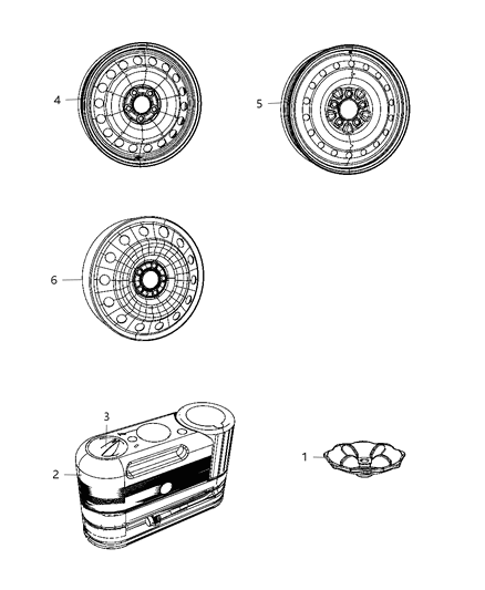 2011 Chrysler 300 Spare Wheel Stowage Diagram