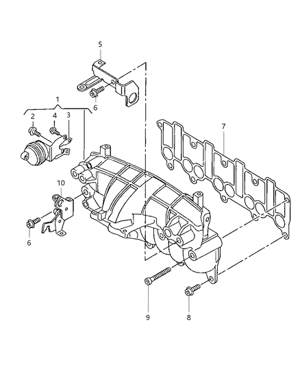 2008 Jeep Compass ACTUATOR-Manifold Tuning Valve Diagram for 68041192AA