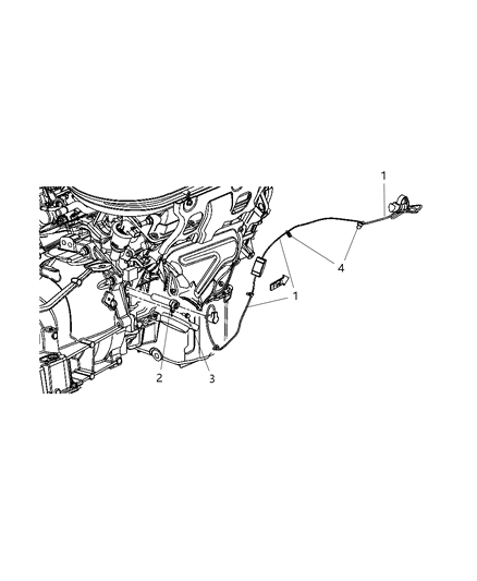 2015 Chrysler 200 Cord-Engine Block Heater Diagram for 68189380AB