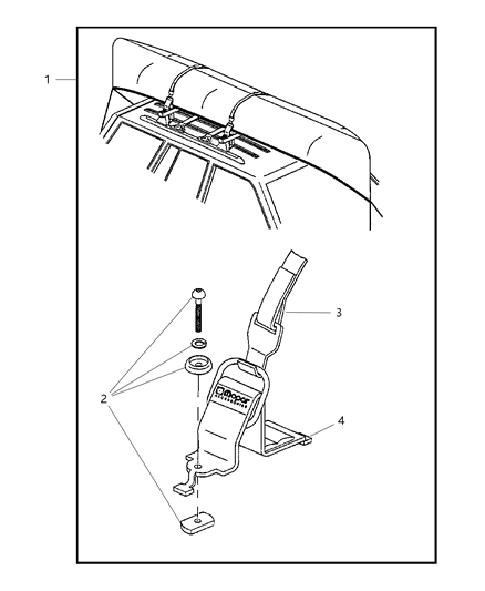 2000 Jeep Cherokee Carrier Kit - Canoe Diagram