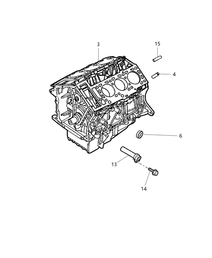 2004 Chrysler Sebring Gasket Kit-Engine Lower Diagram for 5066698AA