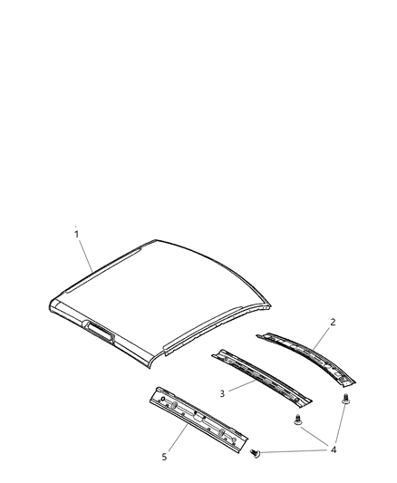 2008 Dodge Ram 4500 Roof Panel Diagram