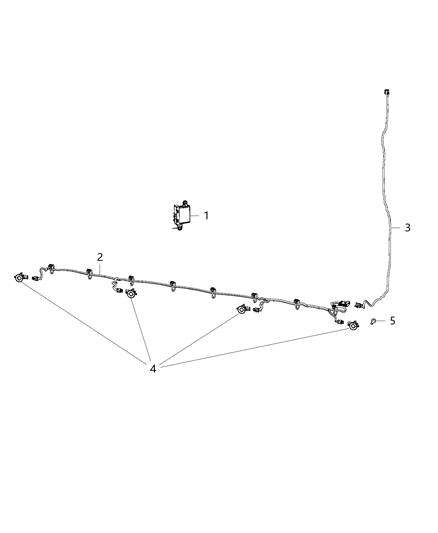 2014 Ram ProMaster 3500 Wiring-Distance Sensor Diagram for 4727687AA