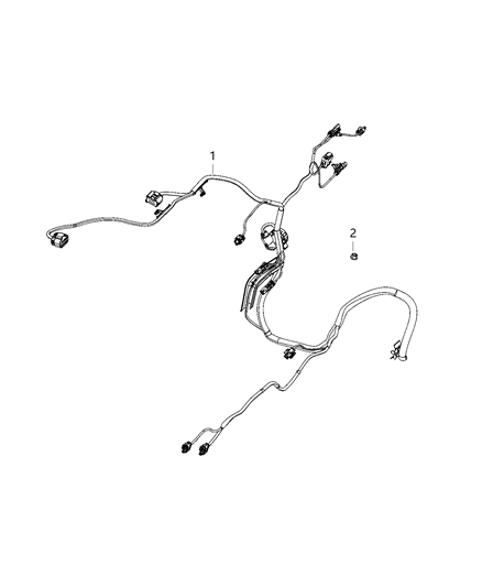 2021 Ram 1500 Wiring-Transmission Diagram for 68430603AC