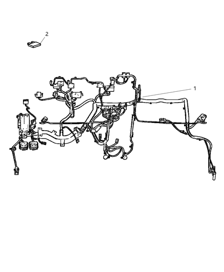 2004 Chrysler PT Cruiser Wiring-Instrument Panel Diagram for 4795192AB