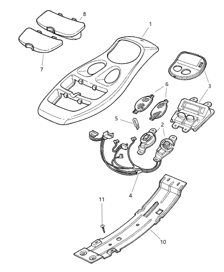 1999 Dodge Durango Overhead Console Diagram