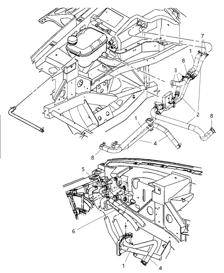 2008 Dodge Viper Tube-Oil Cooler Inlet Diagram for 5030631AB