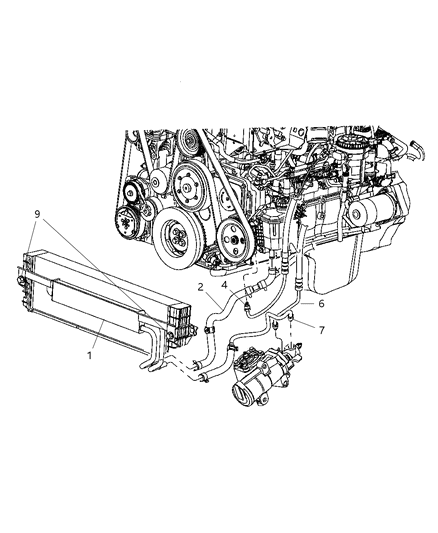 2007 Dodge Ram 3500 Power Steering Hoses Diagram 2