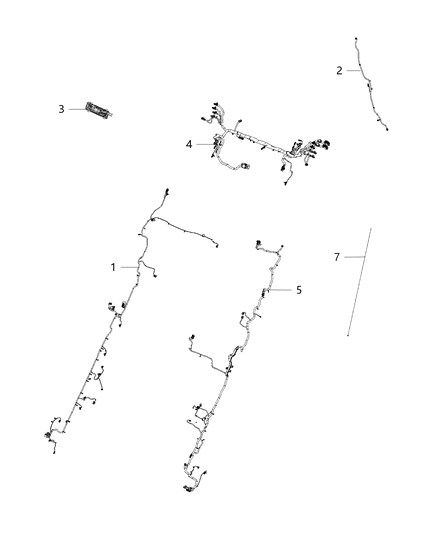 2019 Ram 2500 Wiring-Chassis Diagram for 68385169AD