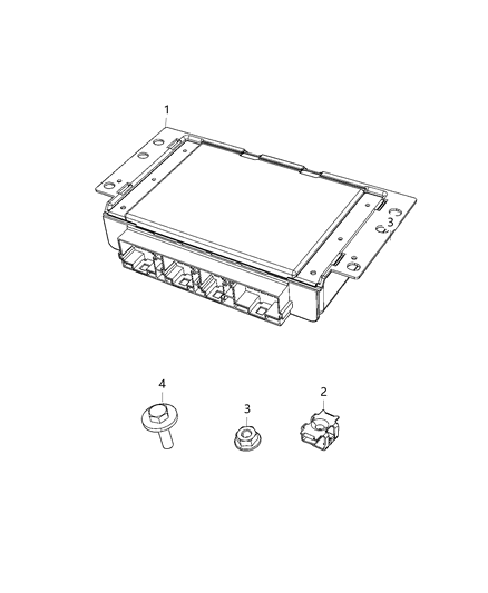 2021 Dodge Durango Module-Electronic Limited Slip DIF Diagram for 5150734AE