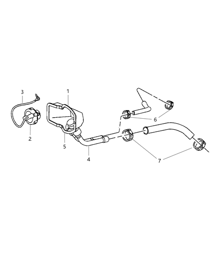 2009 Dodge Ram 3500 Cab Chassis Fuel Filler Tube & Related Diagram