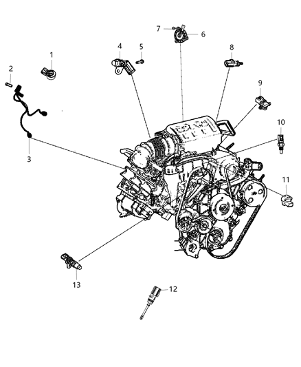 2015 Jeep Wrangler Wiring-Knock, Oil Pressure, & Temp Diagram for 68085202AC