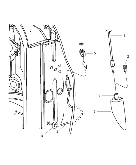 2005 Dodge Ram 1500 Hands Fre-Cellular Phone Diagram for 82207853AC