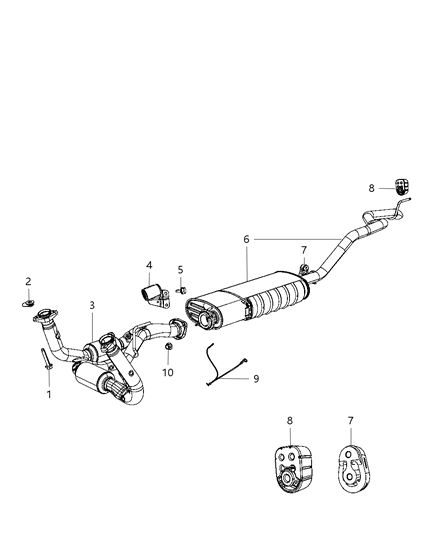 2010 Jeep Commander Exhaust System Diagram 1