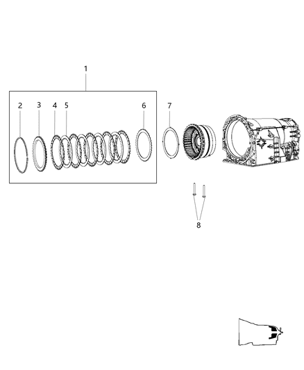 2011 Chrysler 300 B2 Clutch Assembly Diagram 1