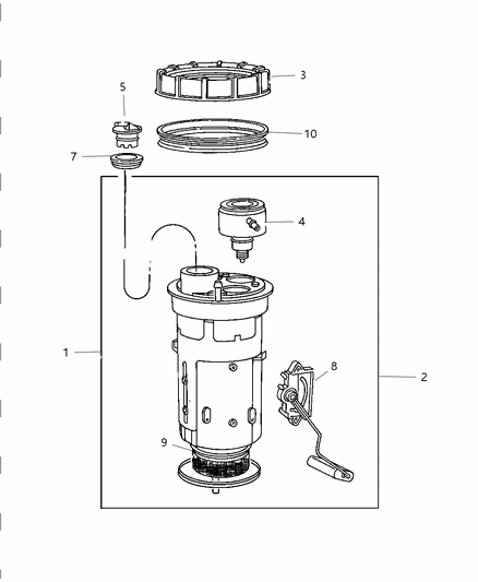 1999 Dodge Ram 2500 Regular Cab Fuel Module Diagram