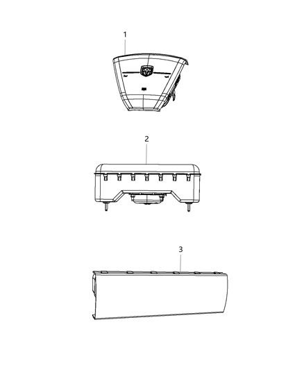 2020 Dodge Journey Passenger Air Bag Diagram for 68083483AI