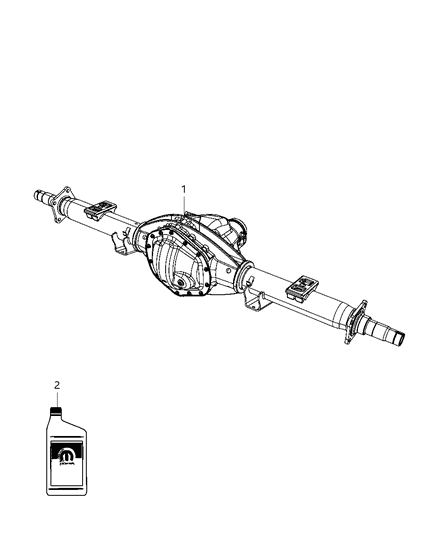 2012 Ram 2500 Axle-Service Rear Diagram for 68158458AA