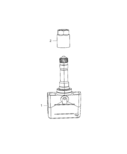 2010 Dodge Viper Sensor-Tire Pressure Diagram for 52088990AD