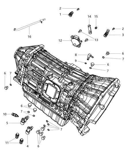 2011 Ram 4500 Bolt Diagram for 68019690AA