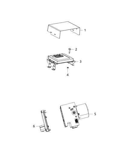 2018 Ram 3500 Modules, Brake, Suspension & Steering Diagram