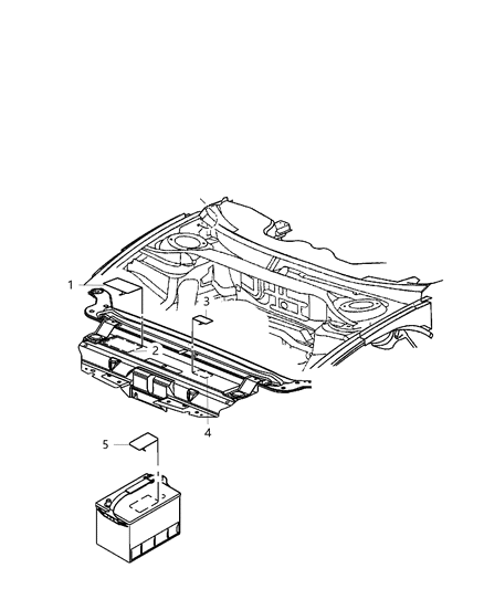 2011 Dodge Journey Engine Compartment Diagram