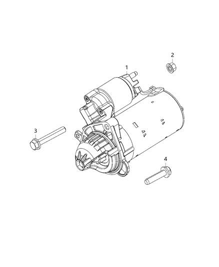 2020 Jeep Grand Cherokee Starter & Related Parts Diagram 4