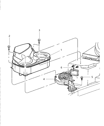 2002 Dodge Viper Resistor-Blower Motor Diagram for 4874453