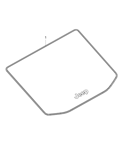 2018 Jeep Grand Cherokee Cargo Mat Diagram