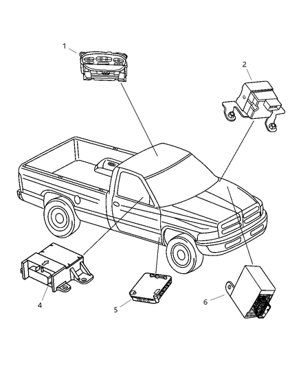 2001 Dodge Ram 2500 Modules Diagram