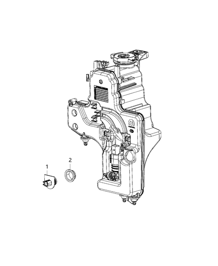 2021 Jeep Wrangler Sensors, Lamps & Windshield Washer Diagram 2