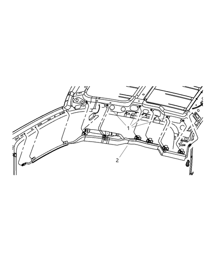 2009 Dodge Dakota Air Bags Side Diagram