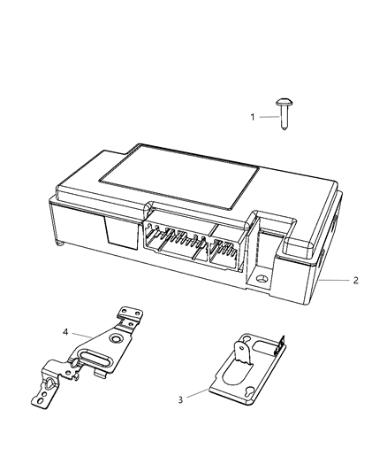 2009 Dodge Journey Module-TELEMATICS Diagram for 5064449AE