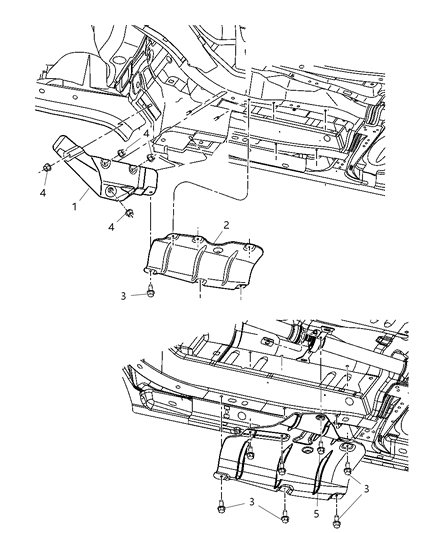 2007 Chrysler Pacifica Heat Shields Diagram