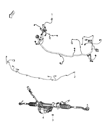 2016 Jeep Grand Cherokee Wiring-Front End Module Diagram for 68285932AC