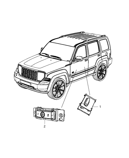 2012 Jeep Liberty Switch-Power Seat Diagram for 4602628AB