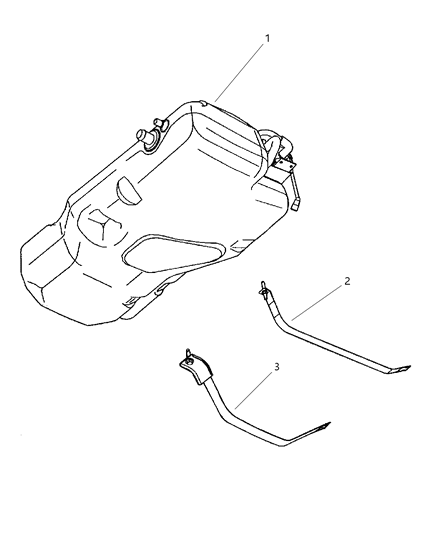 2005 Chrysler PT Cruiser Fuel Tank Diagram for 5085019AB