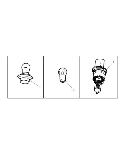 2000 Chrysler Sebring Convertible Sockets & Bulbs Diagram