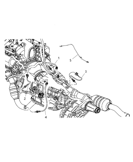 2008 Dodge Ram 3500 Oxygen Sensors Diagram