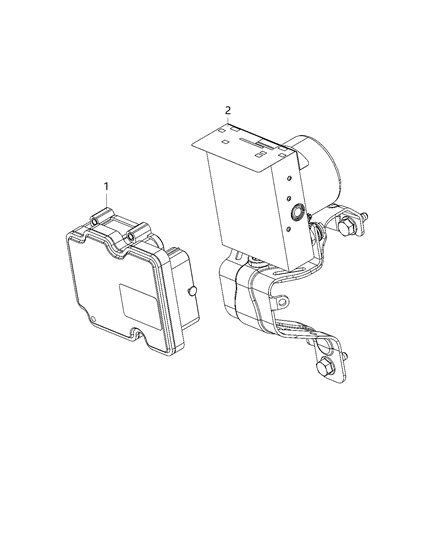 2021 Jeep Cherokee Modules, Brake, Suspension & Steering Diagram 1