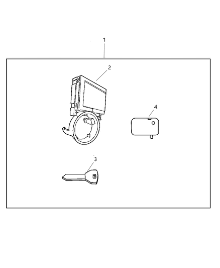 2005 Dodge Ram 3500 Alarm Pkg-Security With SENTRY Key Diagram for 82208985
