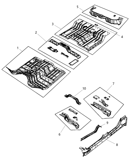 2020 Ram 2500 Front Floor Pan Diagram