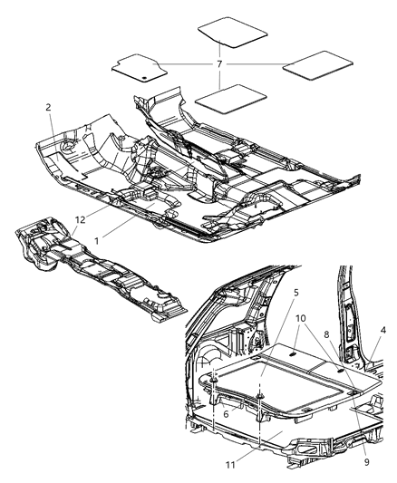 2005 Jeep Grand Cherokee Lid-Load Floor Diagram for 5JY521J8AD