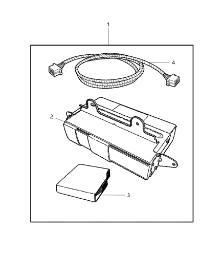 2007 Jeep Liberty PLYR Kit-Cd Changer - 6 Disc Diagram for 82208269