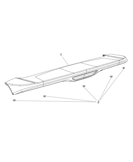 2017 Jeep Grand Cherokee Seal-LIFTGLASS Opening Diagram for 68105964AA